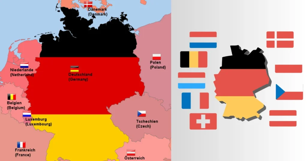 deutschlands nachbarländer karte