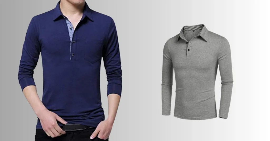 poloshirt herren langarm