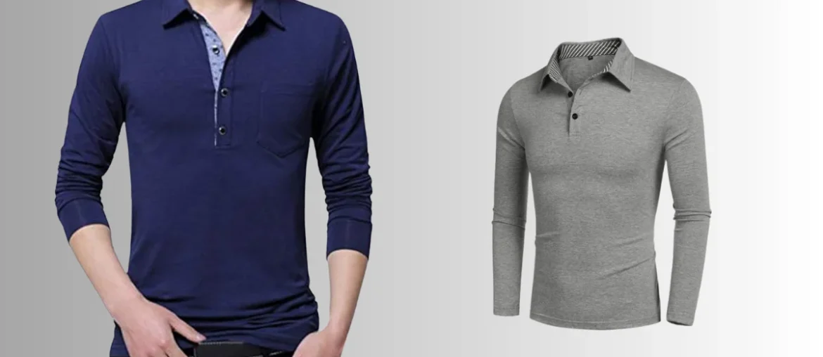poloshirt herren langarm