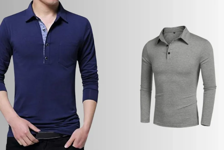 poloshirt herren langarm